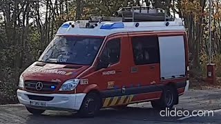 Materiaalwagen brandweer Kortrijk met spoed naar een interventie!