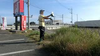 さざなみ　駐車場の草刈り　まきの笑店　2024.6.8