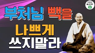 [불교] 우학스님 생활법문 (부처님 빽을 나쁘게 쓰지마라)