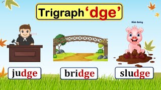 dge Trigraph |  dge Sound Words | 3 Letter Consonant Blends dge | dge blends | dge words |Phonic dge