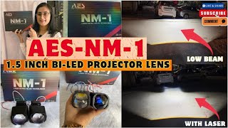 AES NM-1 Bi-led Matrix Projector-1.5 inch Review \u0026 test #caroxygen #aesnm1#nm1projecor #carprojector