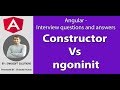 constructor vs ngoninit: difference between constructor vs ngoninit