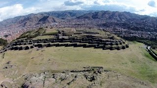 Flying Over Sachsayhuaman Near Cusco Peru With Quadcopter