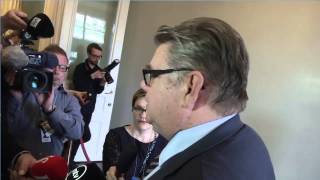 Perussuomalaisten puheenjohtaja Timo Soini kommentoi hallitusneuvotteluja 21.5.2015