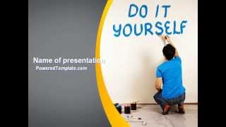 Do It Yourself PowerPoint Template by PoweredTemplate.com