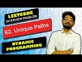 62. Unique Paths | LEETCODE | DYNAMIC PROGRAMMING | CODE EXPLAINER