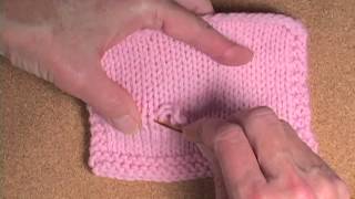 How to Tighten up a Loose Row of Knitting