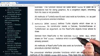 Lesson 2a (Use Classes)_Draw Turtles | 09. Reading Turtle Documentation | Python Programming