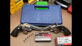 Colt Pythons 3 & 4 inch barrels, Head to Head testing