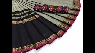 Chettinad fancy cotton sarees.  Whatsapp 8667599813