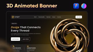 3D interactive hero section in figma | Full tutorial | Spline