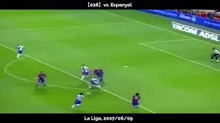 【028】vs. Espanyol【La Liga, 2007/06/09】（Lionel Messi Goals With Commentary）