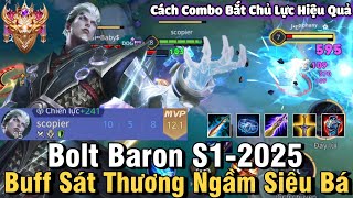 Bolt Baron S1-2025 Liên Quân Mobile | Cách Chơi, Lên Đồ, Phù Hiệu, Bảng Ngọc Cho Bolt Baron Đi Mid