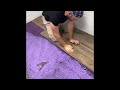 How to install vinyl peel and stick planks on cement floor using Henry 647 glue adhesive