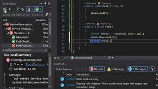 How To: Test Driven Development in C# - Custom Stack
