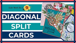 How To Make A Diagonal Split Card