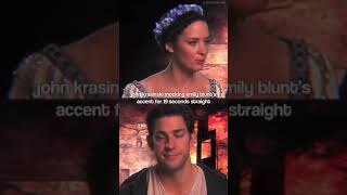 John Krasinski Mocking Emily Blunt