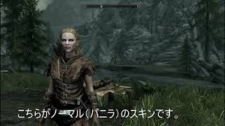 [PC版スカイリムSE MOD紹介] 「キャラクリ」スキンの導入