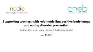 Webinar: Supporting teachers with positive body image and eating disorder prevention