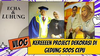 kereen!! project dekorasi pengantin echa \u0026 luhung di gedung soos sasono suko cepu