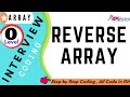 13 Write a Java program to reverse an integer array