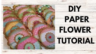 DIY Paper Flower Embellishments Tutorial