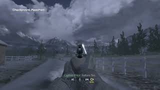 COD4 Modern Warfare: Out of Map Glitch on Hunted (Mission 7)