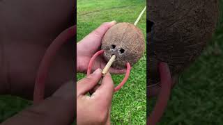 Coconut Shell Slingshot Diy #handmade #diy #amazing