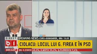 Marcel Ciolacu: Nu știm dacă Gabriela Firea a pierdut, haideți să așteptăm rezultatele finale.