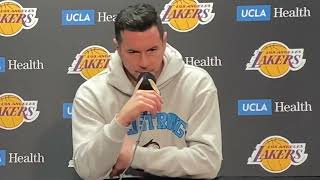 JJ Redick discusses Luka Doncic’s debut, Rui Hachimura’s recent performance and Vando’s minutes