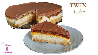 Hoe maak je de lekkerste TWIX taart |How to make the hottest TWIX cake |NO BAKE #17