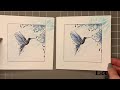 stylish hummingbird card by jo rice laviniastamps cardmakingvideo