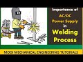 AC WELDING AND DC WELDING DIFFERENCE - arc welding with ac and dc supply - arc welding basics