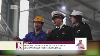 China anuncia aranceles a productos de Estados Unidos