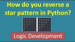 36. How do you reverse a star pattern in Python?