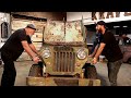 Will It Run After 20 Years  RARE 1959 Willys CJ3B High Hood Jeep  RESTORED