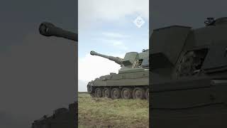 UK military finish training Ukrainian artillery recruits on the AS90 155mm Howitzer gun