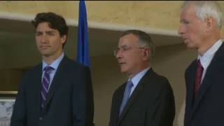 Prime Minister Justin Trudeau at the French Embassy