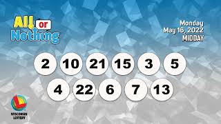 Wisconsin Lottery Midday Draw 05/16/2022