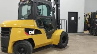 2013 Caterpillar DP50CN1 11,000lb Dual Drive Pneumatic Diesel Forklift STK 7558