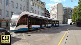 14 маршрут трамвая (временный). 21.05.2023 год. Москва.