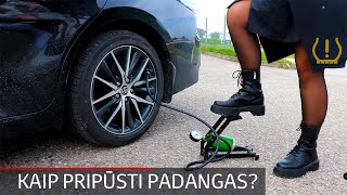 MOTOTOJA pristato: kaip pripūsti automobilio padangas