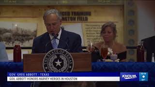 Gov. Abbott honors Harvey heroes in Houston