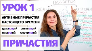 Урок 1. Активные причастия (настоящее время) || Причастия