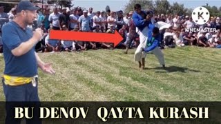 BOPLADI BU DENOV QAYTA KURASH ERKAK BULISH KERAK ZOKIR BAKOVUL