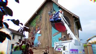 Timelapse de la fresque de Dulk \u0026 Mantra pour le Street Art Fest Grenoble Alpes