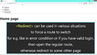 how to use redirect in react router