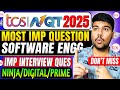 🔥Top Software Engineering Questions to Crack TCS NQT 2025 – Must Do!🔥