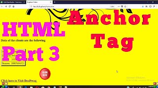 Anchor Tag | HTML Part - 3 | Internal & External Linking | Hyperlinking