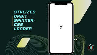 13. Stylized Orbit Spinner | CSS Loader Animation #css #webdevelopment #react